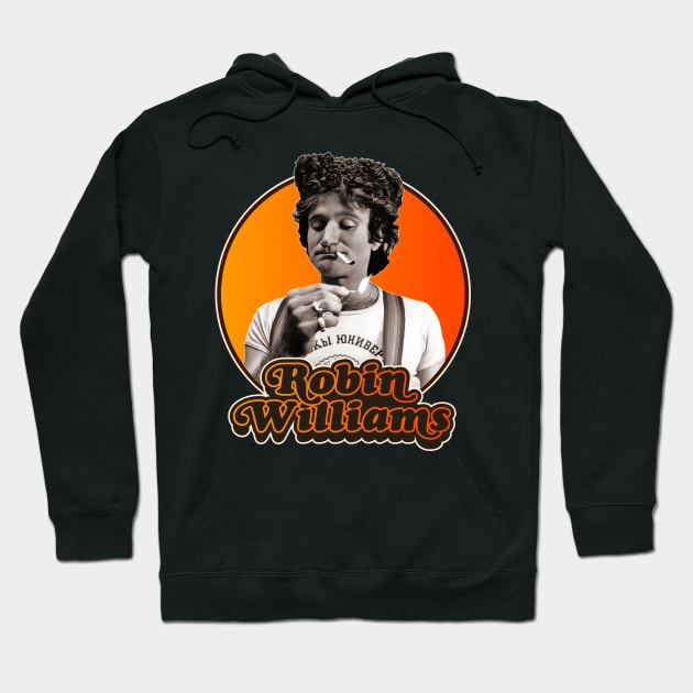 Retro Robin Williams Tribute Hoodie by darklordpug